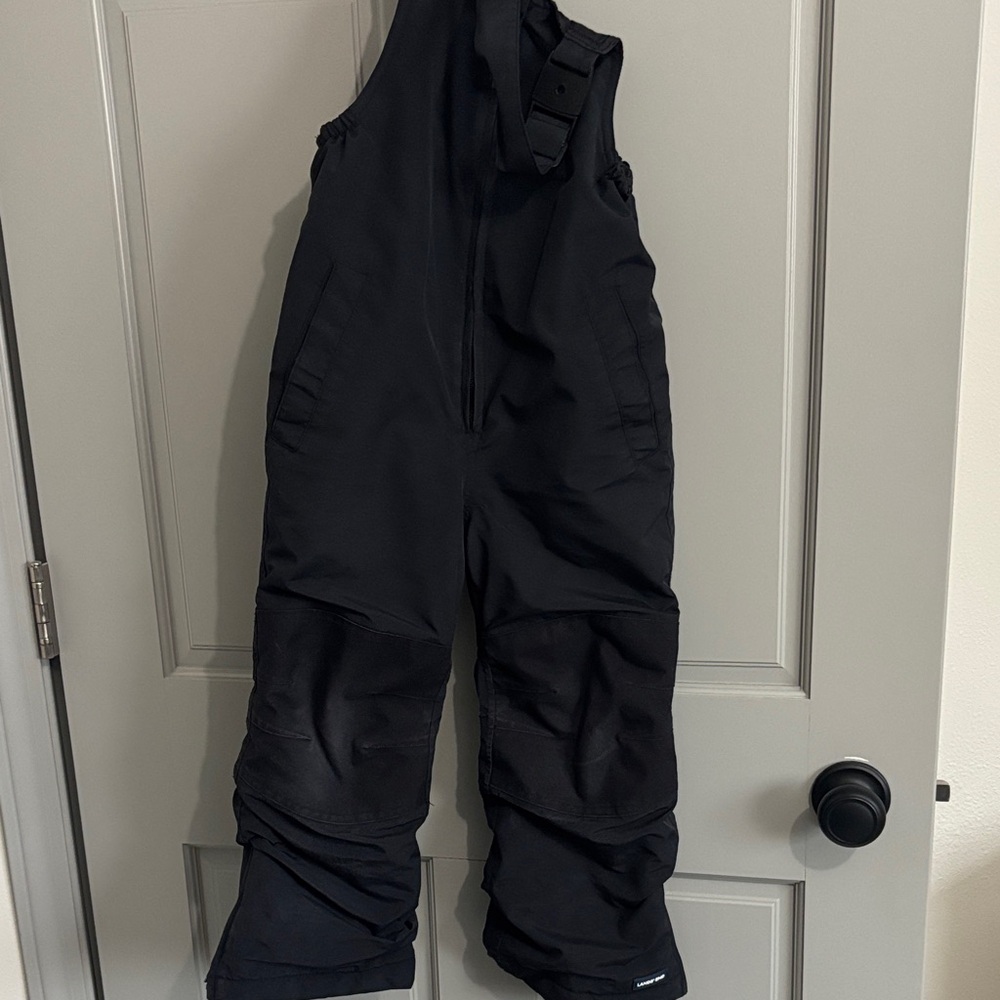 Lands' End Kids Black Overalls